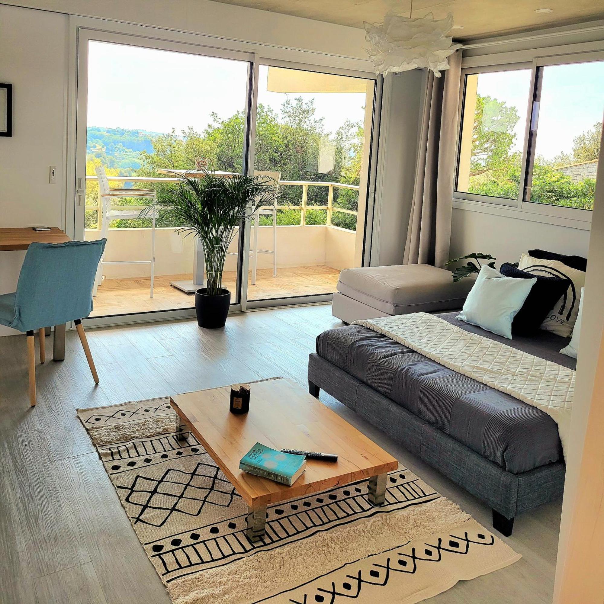 Studio Climatise, Vue Imprenable-Wifi Vence Extérieur photo